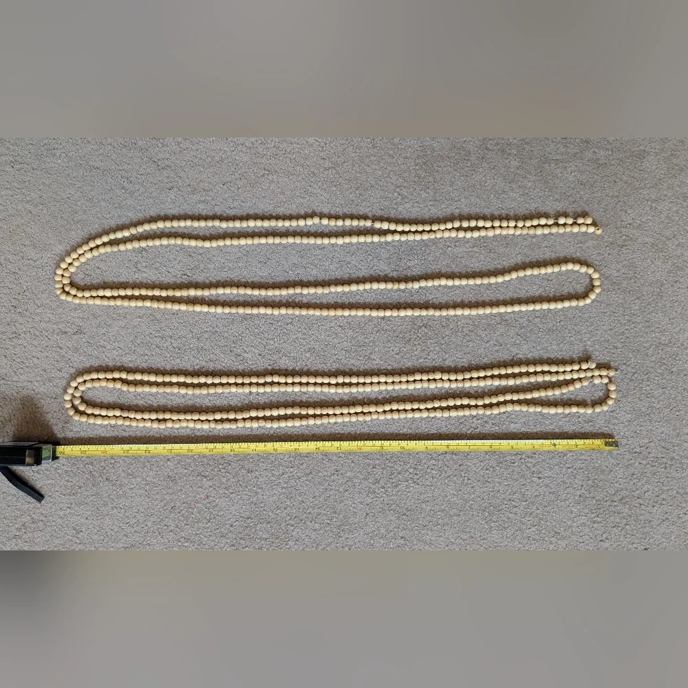 Decorative Wooden Beads Natural Farmhouse 2 100' Strands